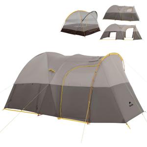 Naturehike KOTA Camping Tent, Double Layer Waterproof Tents for Camping, Large and Tall Family Tent with Vestibules Porch, 6 Person