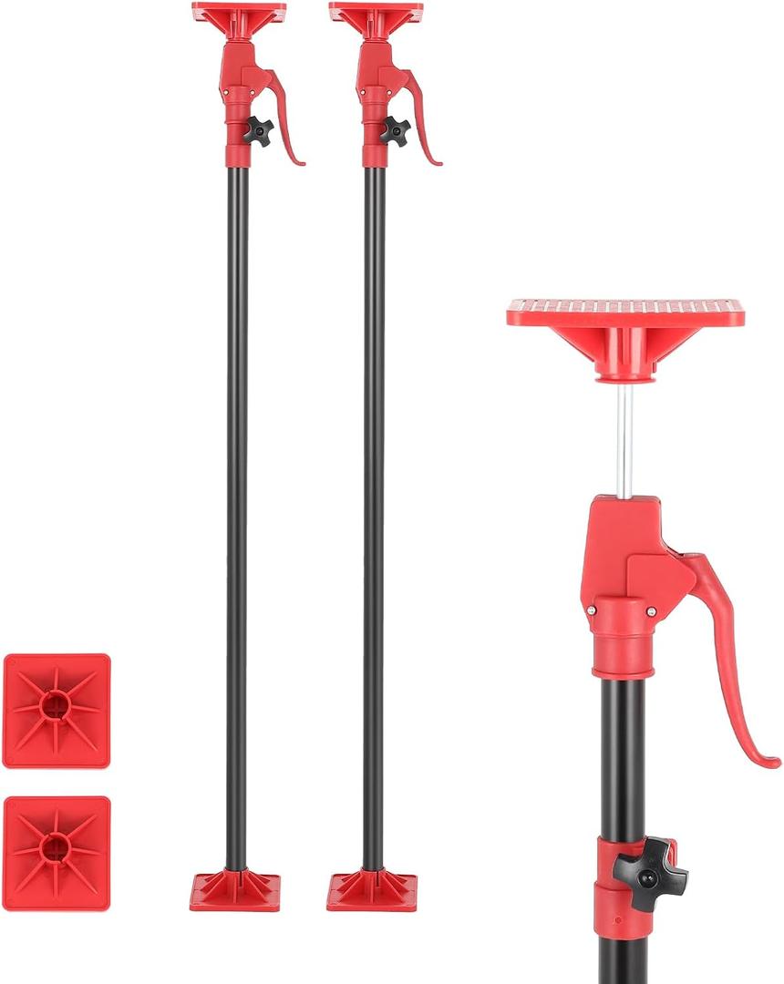 GCCSJ Cabinet Jack Support Pole, 45-114 Inch Adjustable Heights Support Pole, Cabinet Jacks for Drywall Jack Installing Cabinets Third Hand Tool 154 Lb Capacity