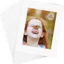 ZBEIVAN 11x14 White Picture Mats with Core Bevel Cut Frame Mattes for 8x10 Pictures - Pack of 12