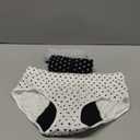 INNERSY Period Underwear for Women High Waisted Leak-Proof Postpartum Menstrual Panties 3-Pack (Small, Polka Dot)