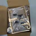 Acrridi Stocking Hangers for Mantel,4 Pcs 2 in 1 Adjustable Fireplace Christmas Stocking Holder,No-Drill, Easy to Install Garland Hanger for Christmas Decorations,Fits 0.1-3.5Mantles (Gold, 4)