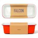 Falcon Enamelware Loaf Tin, Heavy-Gauge Steel, Enamel Tin 12"x 5", Oven Safe to 530F, Dishwasher Safe & Freezer Safe (Pillarbox Red)