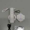 MQOUNY for Magsafe Tripod Stand for iPhone, Portable Pocket Size Selfie Stick with Rechargeable Remote and Metal Ring, Extendable Detachable Cell Phone Tripod Compatible with iPhone/Android (White)