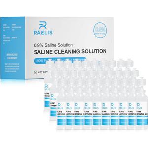 Saline Solution, 150ml /5.28 FL OZ Normal Solution for Multiple Household Uses, 5ml Each, 30 per Box