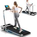 5 in 1 Foldable Treadmill, 7.5 MPH Treadmills for Home with App Compatible, Treadmill with 10% Incline, 3.0HP Brushless Drive, Remote Control and LED Display, 12 HIIT Programs, 400 LBS Capacity