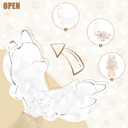 2 x Protective Case, High Clear Case Cover for 17cm Doll, Acrylic Display Box with Keychains (Doll Not Include) (Stand)