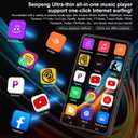 144GB MP3 Player with Bluetooth and WiFi, 4" Full Color Touch Screen MP4 Music Player with Parental Control, Spotify,Pandora,YouTube, Android Mainstrem Media MP4 Music Player for Kids up to 1TB,Black