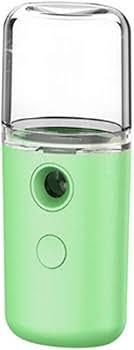 USB Mini Portable Facial Sprayer Humidifier Nano Face Steamer Handheld Face Hydrating Machine (Green)