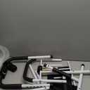 Bed Rails for Elderly Adults Safety - ASTM Approved Adjustable Bed Cane Supports 350LBS with Non-Slip Grip & Storage Pocket, Stable Bed Assist Rails for Seniors, Tool-Free (Medium, Black Curved Handle Without Light)