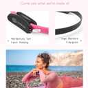 LIONSCOOL Pilates Ring Set  14" Anti-Deformation Magic Circle with Padded Handles, Mini Ball, Resistance Bands, Guide & Bag (Pink)