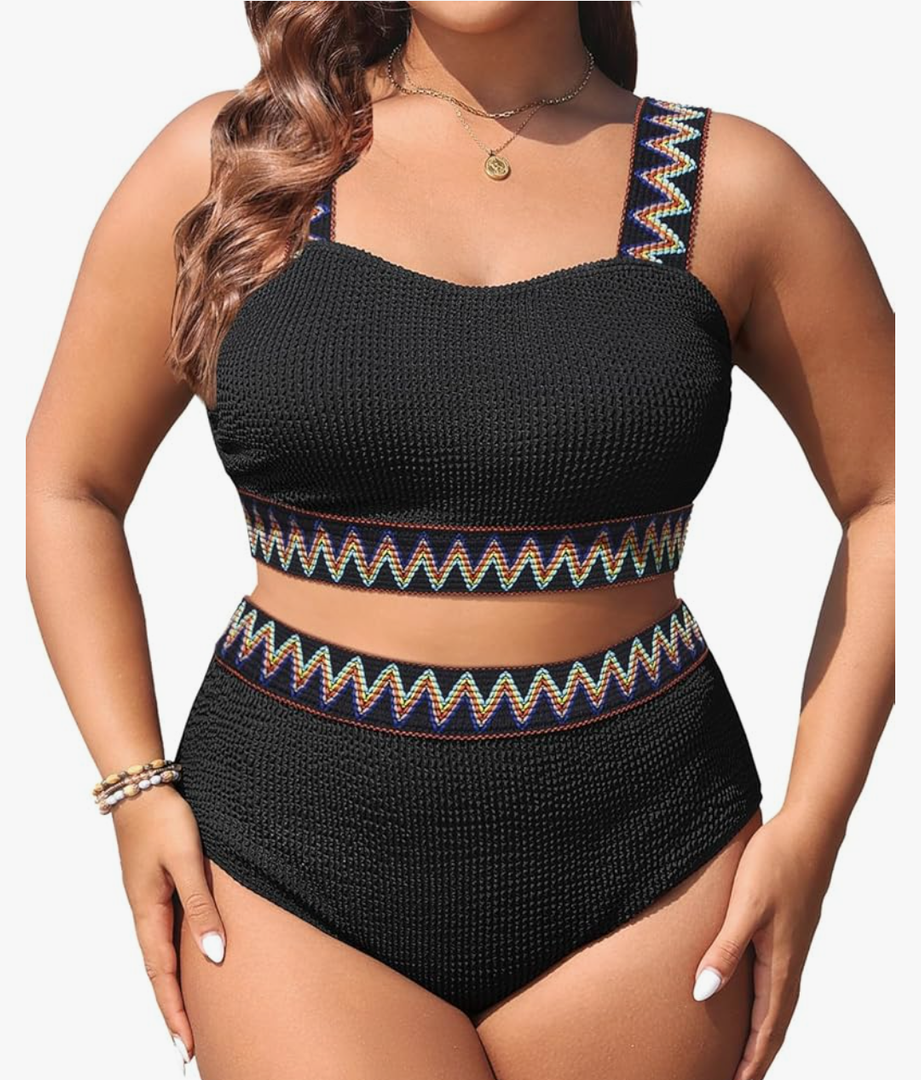 Daci Women Plus Size 2 Piece Swimsuits - High Waisted Bikini Sets Tummy Control Bathing Suit 2025 Swimwear, size 18W