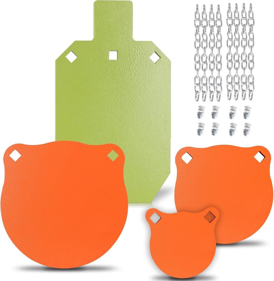 AR500 Steel Shooting Targets, 3/8"-4", 6", 8" & 7x12"