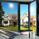 4 x Window Privacy Film One Way Daytime Privacy Static Cling Sun Blocking Anti UV Reflective Window Tint for Home and Office, Natural Silver, 17.5 X 78.7 inch