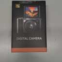 Digital Camera 4K for Photography and Video, 56MP Autofocus Vlogging Camera for YouTube, 3" 180 Flip Screen & 16X Digital Zoom, Compact Travel Cameras with 32GB SD Card for Beginners & Adults