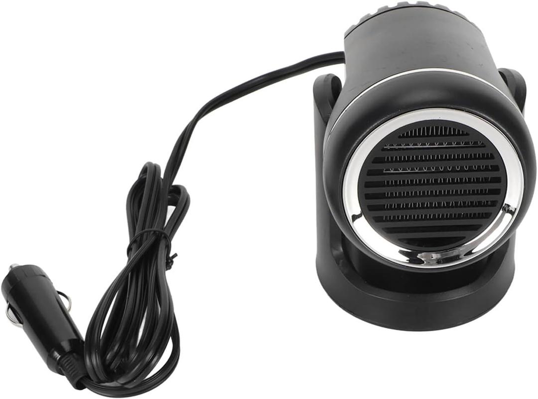 2 in 1 Car Heater, 12V 120W Portable Car Heater Fast Heating Cooling Fan Rotatable with Cigarette Lighter Plug for Cars Trucks Vehicles