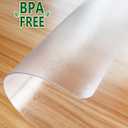 Clear Frosted Floor Mat, PVC Durable Anti-Scratch Floor Mat (24"x 36")