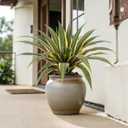 Artificial Agave Plants Outdoor, 24" Large UV Resistant Fake Agave with 24 Lifelike Leaves, Faux Succulents Plant for Home Front Porch Patio Garden Yard Indoor Decor 2Pack