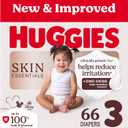 Huggies Size 3 Diapers, Skin Essentials Baby Diapers, Size 3 (16-28 lbs), 66 Count