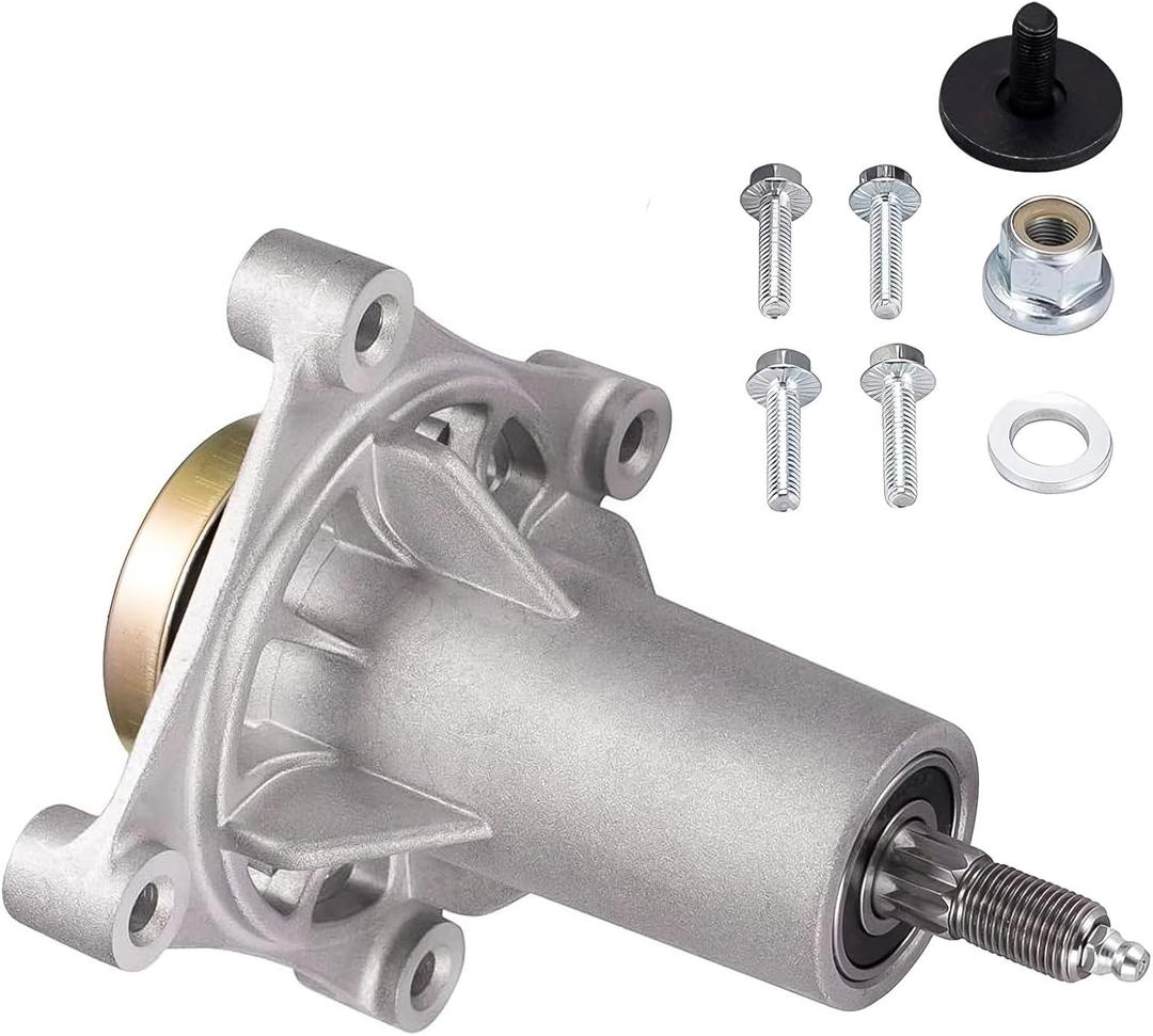 UP2WIN 187292 Spindle Assembly Compatible with Craftsman/Hus/A riens/Pou LAN, 192870 Mandrel Assembly for 42" 46" 48" 54" Mower Deck, Replace 532187281 532187292 587819701, with Threaded Bolt
