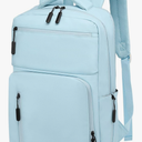 Waterproof Laptop Backpack for Men & Women, Flight Approved Anti-Theft Daypack with 15.6-inch Laptop Sleeve (Light Blue)