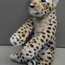 Gisqis Cheetah Stuffed Animal 15.8" Leopard Stuffed Animal Cheetah Plush Toy Cute Pillow Giant Realistic Jaguar Plush Stuffy Birthday Graduation Gifts for Kids Girls Boys
