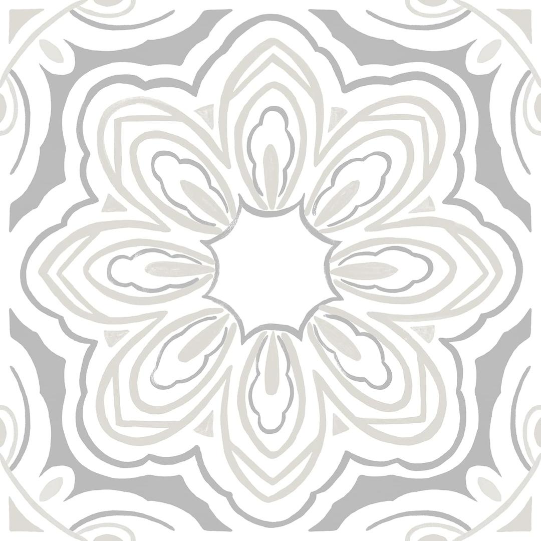 FloorPops Marshall Peel & Stick Floor Tiles, Gray (12"L x 12"W x 0.06"T)