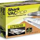Shark VACMOP Disposable Hard Floor Pad Refills, Compatible with VM252 & VM180, No-Touch Disposal, for use on All Sealed Floors - Stone, Hardwood, Laminate & Tile, (32 Count Total), VMP32