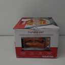 Gourmia GTF7350 6-in-1 Multi-function, Stainless Steel Air Fryer Oven - 6 Cooking Functions - Fry Basket, Oven Rack, Baking Pan & Crumb Tray, Included + Recipe Book (Silver)