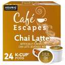 Caf Escapes Chai Latte Keurig Single-Serve K-Cup Pods, 24 Count (EXP 03/05/26)