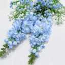 Orelaventino Delphinium Artificial Flowers, 33.5" Long Stem Fake Flowers