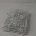 4-Tier Stackable Closet Organizers and Storage Basket, Foldable Closet Shelf Organizer System, Space-Saving Clothes Storage Drawer Organizer for Wardrobe, White 