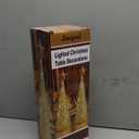 Juegoal Lighted Christmas Table Decorations with Star and 10 LED Lights Battery Operated, Indoor Xmas Thanksgiving Holiday Wedding Party Tabletop Desk Ornament, Set of 2 (Gold, Silver)