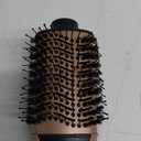 PRITECH 1000W Dual Voltage Ceramic Ionic Hair Dryer Brush,4-in-1 Hot Air Styler & One Step Volumizer for Straight & Curly Hair Salon (110-120V/220-240V), Black Gold