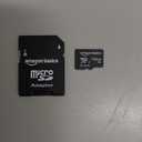 Amazon Basics Micro SDXC Memory Card with Full Size Adapter, A2, U3, Read Speed up to 100 MB/s, 128 GB, Black