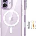 TORRAS Magnetic Shockproof for iPhone 17 case with Camera Control, [12FT Military Grade Drop Protection] [Fit for MagSafe], Transparent Anti-Fingerprint & Soft Touch Case for iPhone 17, Crystal Clear