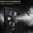 621-967 Radiator Cooling Fan Assembly for 2016 2017 2018 2019 2020 2021 Honda Civic 2.0L Replaces OE HO3115174 190155BAA01
