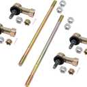 Tie Rod Ends Kit, Compatible With 1999-2008 Honda Sportrax 400, 2009-2014 Honda Trx400X, Ball Joint Set, ATV UTV Part Accessories, 2 Tie Rods and 4 Tie Rod Ends