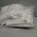 HOMERHYME Hand Towels, 12 Pack 25''*15'' White Microfiber Kitchen Bathroom Hand Towels, All-Purpose Quick Dry Lint Free Soft Absorbent Bulk Checkered Washcloth Bath Towels for Travel Gym Hotel