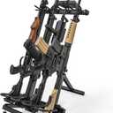 Gun Rack, Portable Folding Rifle Rack Stand, Freestanding Indoor Gun Racks, Outdoor Gun Rack Stand for Shooting & Hunting Range