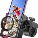 Bike Phone Mount Holder, [Camera Friendly] Motorcycle Phone Mount for Electric Scooter, Mountain, Dirt Bike and Motorcycle - 360 Rotate Suitable for iPhone & Android Smartphones from 4.5-7.0 inches