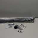 Muzata Black Cable Railing Post 36 Inch 36"x2"x2" Level Drilled Surface Mount T304 Stainless Steel Cable Railing System Kit Indoor Outdoor with Paper User Guide PS02 BH4S