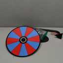 Prize Wheel,12 Inch Spinning Wheel with Stand,12 Slots Color Spinner Wheel with Eraser, Markers, Dry Erase Wheel of Fortune Game for Carnival, Casino & Trade Show (Black, Prize Wheel-12inch)
