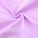 Toddler Girls Cotton Embroidery Applique Short Sleeve Dresses 2-7Y (Purple)