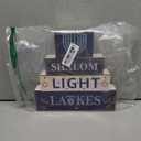 Bafeil Hanukkah Decorations Wooden Block Sign with LED Lights, Blue & White Hanukkah Design for Jewish Judaism Chanukah Table Mantel Outdoor Holiday Home Decor