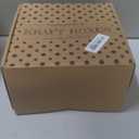 Brown Kraft Cookie Boxes with Ribbons & Window (20 Pack) 8.3 x 6 x 2.8 Food Grade Cardboard Bakery Gift Boxes for Christmas Gift Giving, Baked Goods, Candy Treats, Decorative Holiday Packaging, Empty