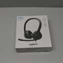 Logitech H390 Wired Headphones with Mic, USB-A Headset with Microphone for PC, Noise Cancelling Microphone for Video Meetings, Music, Gaming - Black