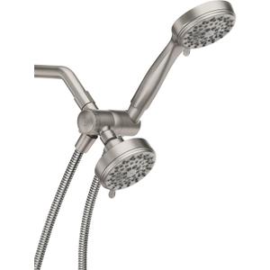 Moen Ignite Brushed Nickel Five-Function 3-3/4" Diameter 5-Function Shower Spray Head with Handheld Showerhead, 20016SRN