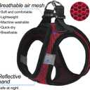 Dog Harness Step-in Breathable Puppy Cat Dog Vest Harnesses for Dogs Red, Small