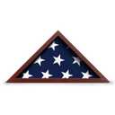 Flybold Flag Display Case for Burial Flag - 25.5 x 13 Inch Flag Holder and Flag Case with Anti-Fade Finish, Clear Scratch-Resistant Glass, Wall Mount or Tabletop Flag Display Case for Burial Flag
