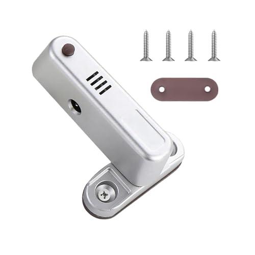 Home Security Door Reinforced Lock with Alarm- Child Proof & Burglar Proof Heavy-Duty Defender - 3-Way Protection for Children/Elderly/Solo Living - No Tools 5-Min Instal
